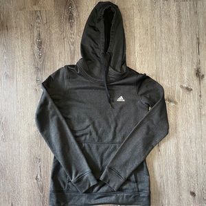 Adidas black athletic drawstring hoodie